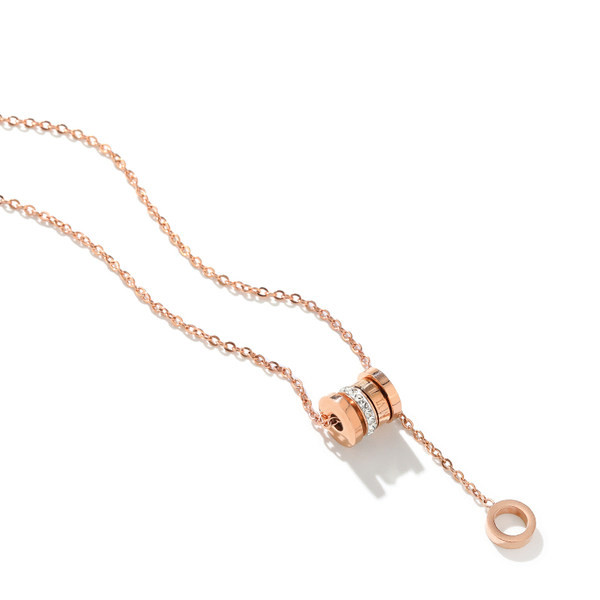 Κολιέ με πέτρες και μενταγιόν σε χρυσό χρώμα