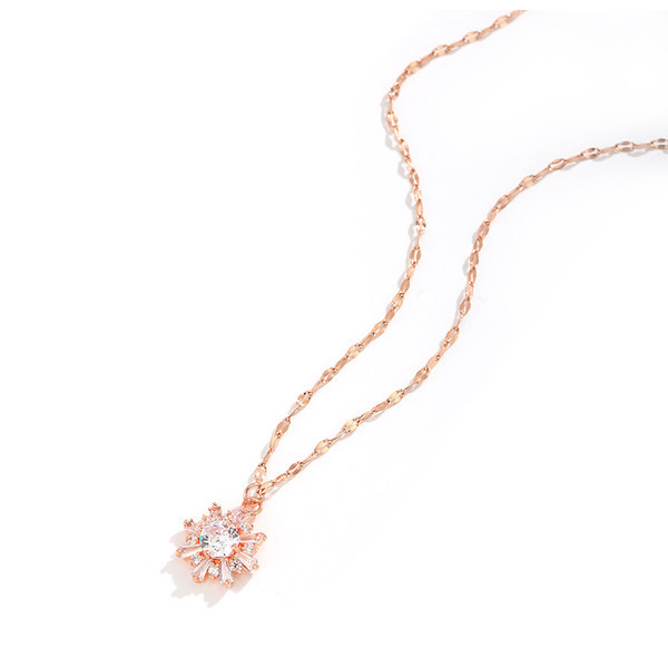 Γυναικεία αλυσίδα με μενταγιόν και πέτρες