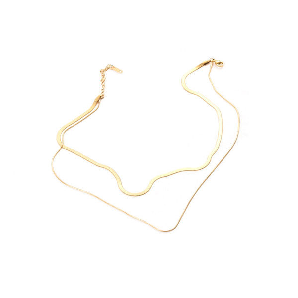 Dvoredni ženski lanac u zlatnoj boji