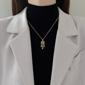 Γυναικείο χρυσό κολιέ με πέτρες διακόσμηση