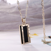 Νέο μοντέλο γυναικεία αλυσίδα με παραλληλόγραμμο μενταγιόν