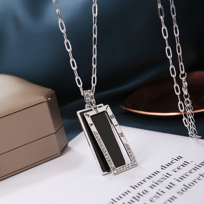 Νέο μοντέλο γυναικεία αλυσίδα με παραλληλόγραμμο μενταγιόν