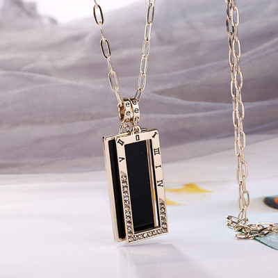 Νέο μοντέλο γυναικεία αλυσίδα με παραλληλόγραμμο μενταγιόν