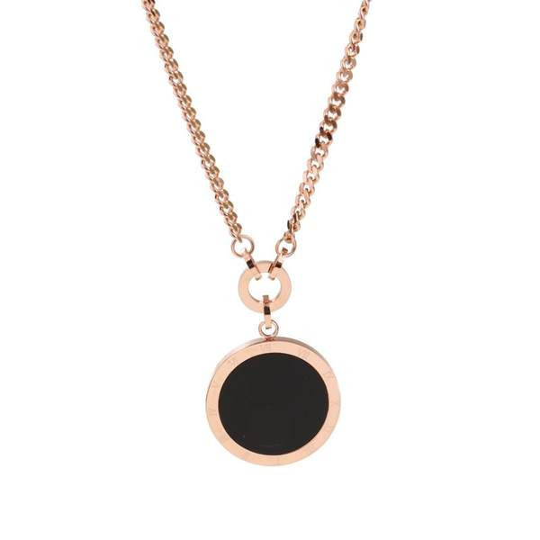 Γυναικείο ατσάλινο κολιέ με μενταγιόν σε χρυσό χρώμα