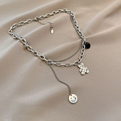 Καθημερινό γυναικείο κολιέ με τρία μενταγιόν