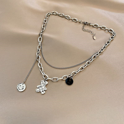 Καθημερινό γυναικείο κολιέ με τρία μενταγιόν