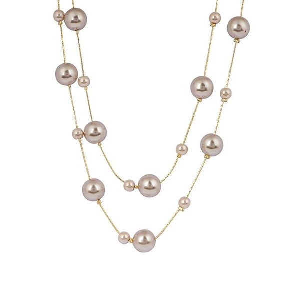 Διπλό κολιέ με πέρλες