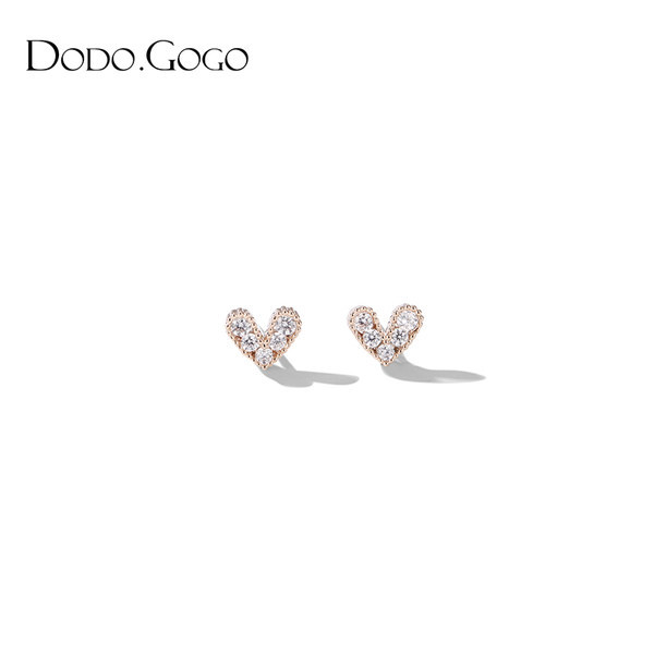 Γυναικεία σκουλαρίκια σε τρία χρώματα με πέτρες