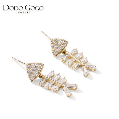 Μοντέρνα σκουλαρίκια με πέτρες - τρία μοντέλα