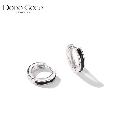 Γυναικεία στρογγυλά σκουλαρίκια - σε δύο χρώματα