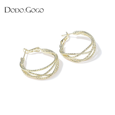 Γυναικεία χρυσά σκουλαρίκια με πέτρες