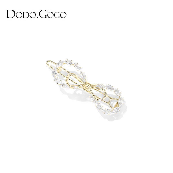 Γυναικεία φουρκέτα σε σχήμα κορδέλας με πέτρες