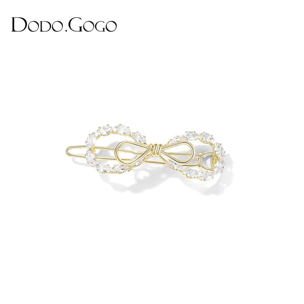 Γυναικεία φουρκέτα σε σχήμα κορδέλας με πέτρες