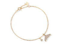 Γυναικείο βραχιόλι διχρωμία με διακοσμητικές πέτρες