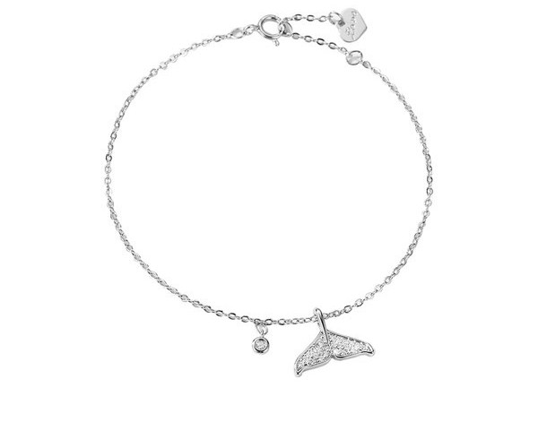 Γυναικείο βραχιόλι διχρωμία με διακοσμητικές πέτρες