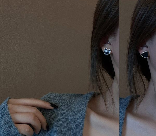 Καθημερινά γυναικεία σκουλαρίκια σε σχήμα καρδιάς