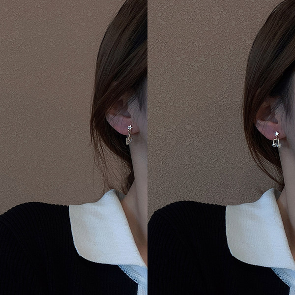 Novi model naušnica sa privjeskom u zlatnoj boji