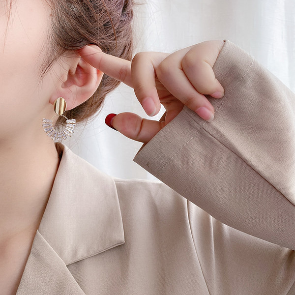 Γυναικεία σκουλαρίκια με πέτρες διακόσμηση