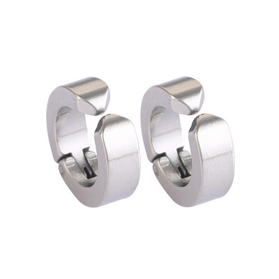 Γυναικεία σκουλαρίκια σε ασημί και μαύρο χρώμα