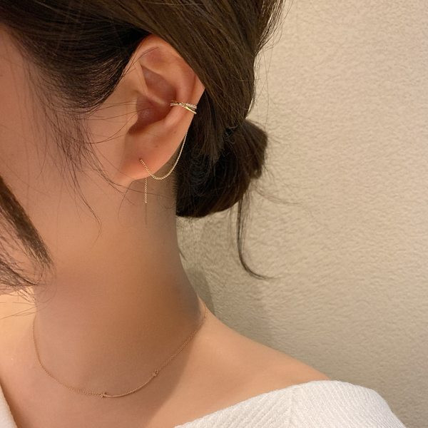 Duge ženske naušnice sa lančićem