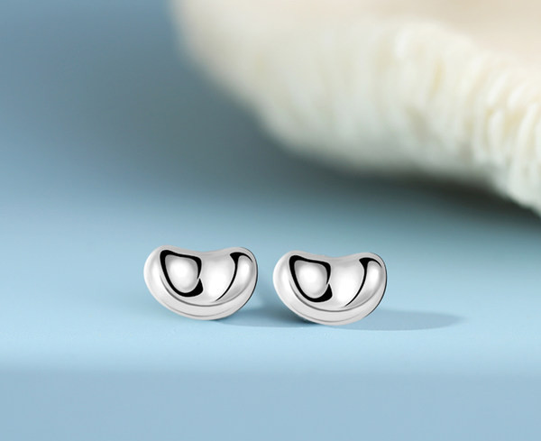 Moderne ženske naušnice jednobojni model u dvije boje