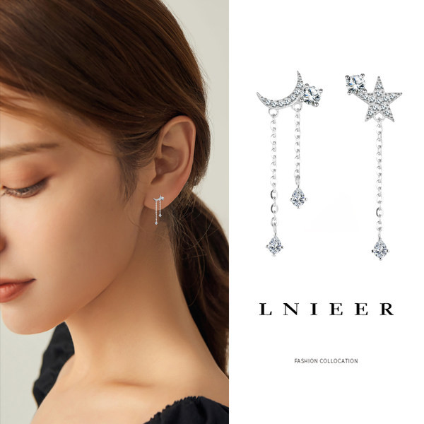 Ženske viseće naušnice s kamenčićima