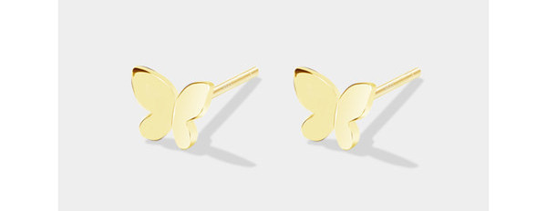 Ženske leptir naušnice u dvije boje