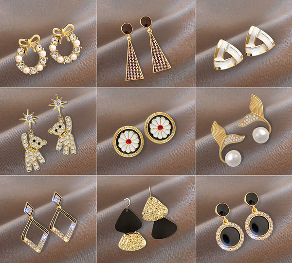 Ženske naušnice - različiti modeli