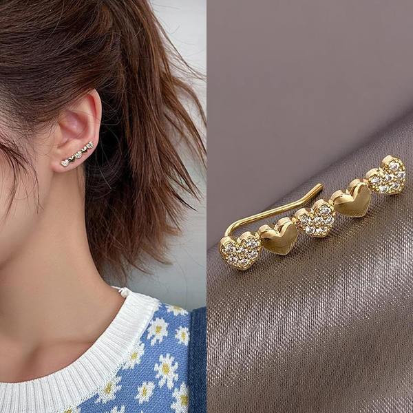 Moderne ženske naušnice sa ukrasnim kamenčićima - jedan komad