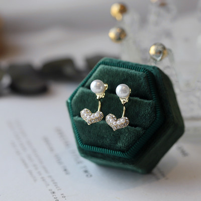 Νέο μοντέλο γυναικεία σκουλαρίκια με πέρλες και διακοσμητικές πέτρες σε χρυσό χρώμα