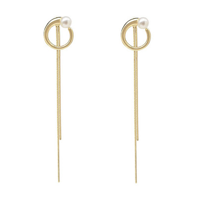 Γυναικεία κρεμαστά σκουλαρίκια με πέρλες