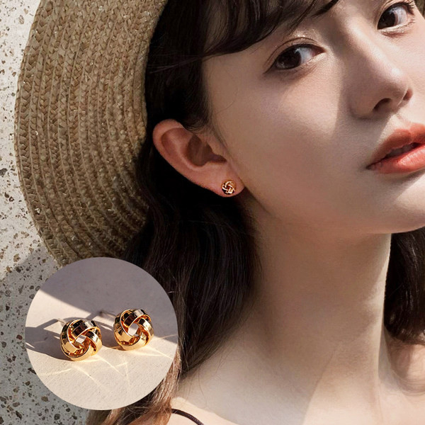 Дамски ежедневни метални кръгли обеци