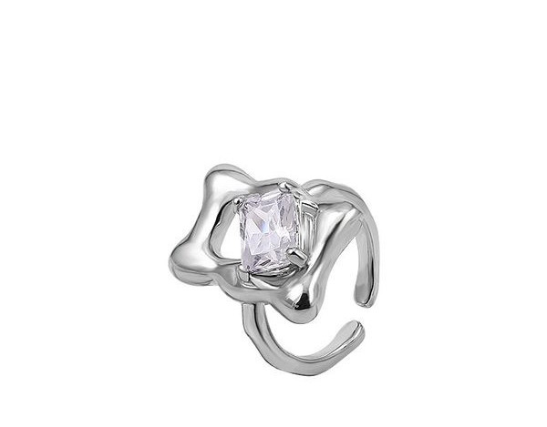 Σύγχρονο γυναικείο δαχτυλίδι με διακοσμητική πέτρα