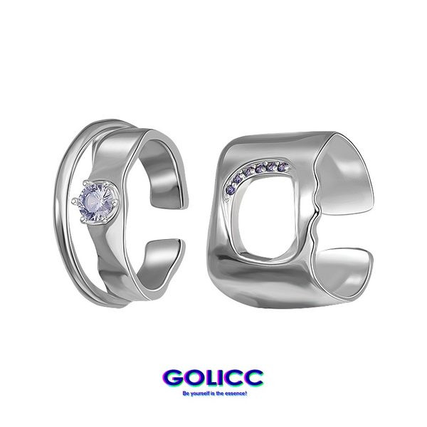 Γυναικείο δαχτυλίδι σε ασημί χρώμα - δύο μοντέλα