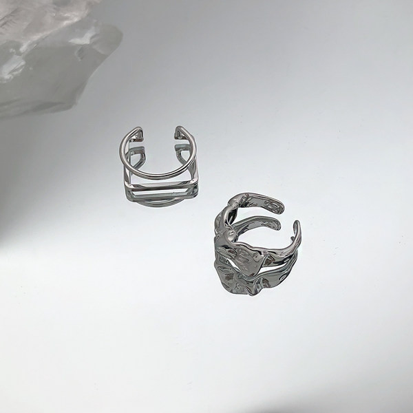 Νέο μοντέλο γυναικείο ατσάλινο δαχτυλίδι δύο τεμαχίων