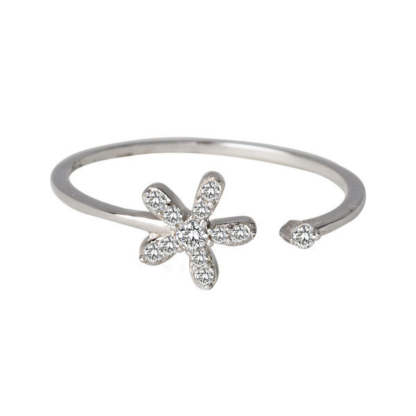 Μοντέρνο γυναικείο δαχτυλίδι με χρωματιστές διακοσμητικές πέτρες