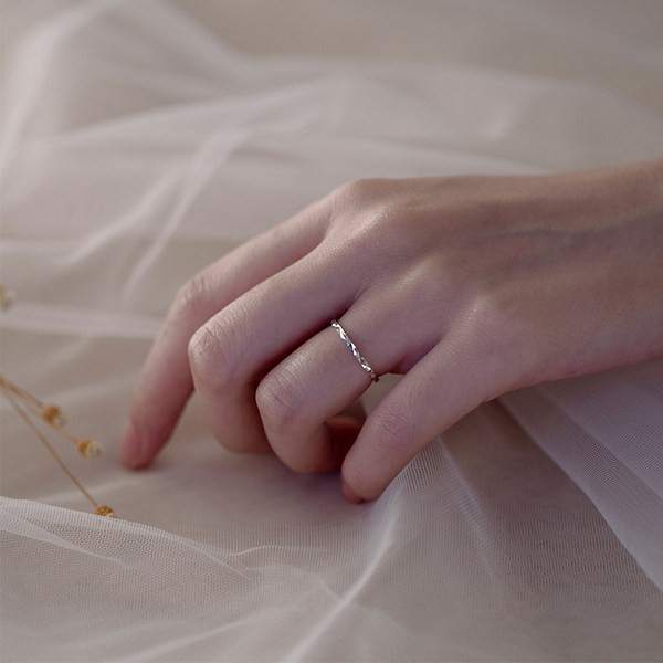 Νέο μοντέλο γυναικείο ατσάλινο δαχτυλίδι δύο τεμαχίων