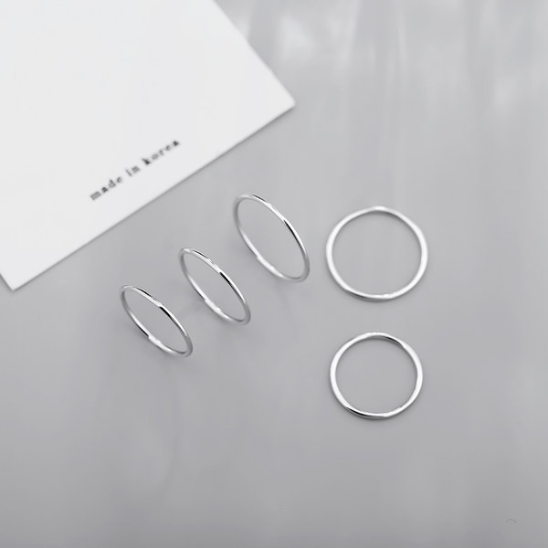 Дамски комплект пръстени от 5 броя пръстени