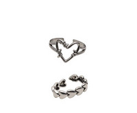 Μοντέρνο γυναικείο σετ δαχτυλιδιών απλό μοντέλο