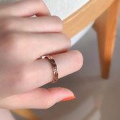 Elegantni ženski uski prsten, jednobojni model