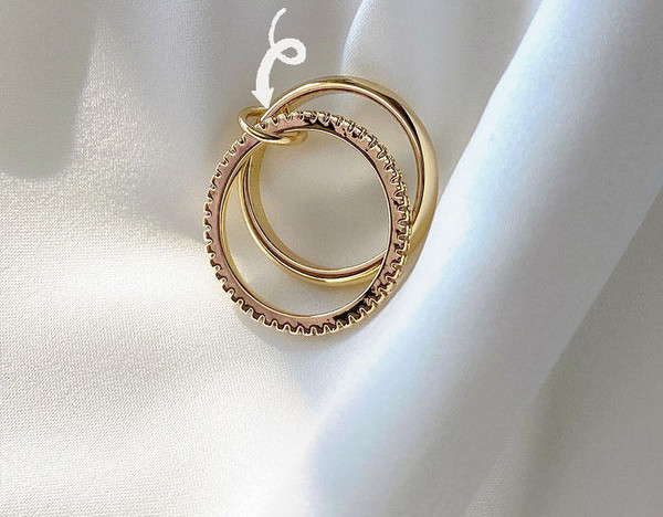 Elegantan ženski set prstenja iz dva dijela