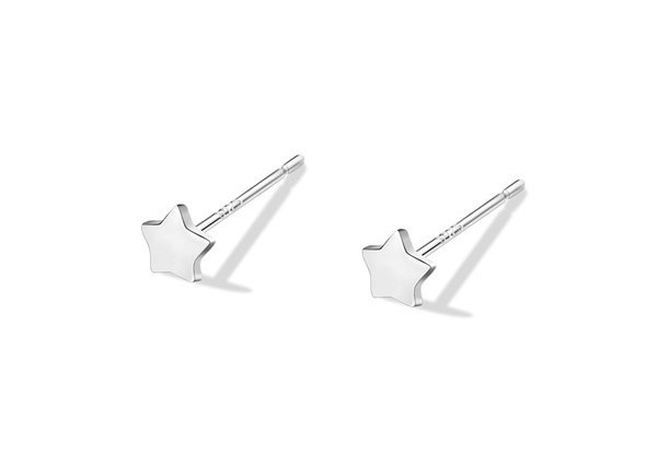 Дамски обеци във формата  на звезда
