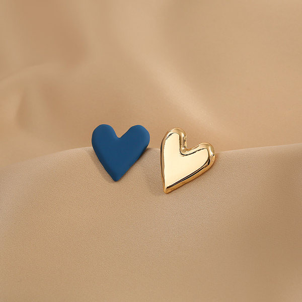 Šarene ženske naušnice u obliku srca