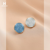 Дамски кръгли обеци в два цвята