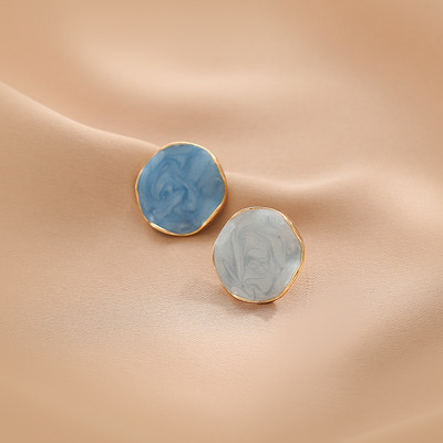 Дамски кръгли обеци в два цвята