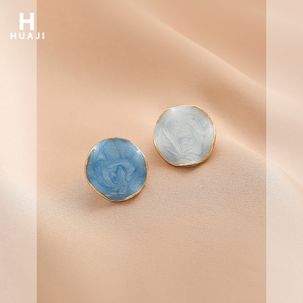 Дамски кръгли обеци в  два цвята