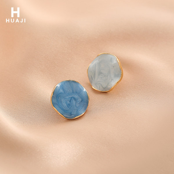 Дамски кръгли обеци в  два цвята