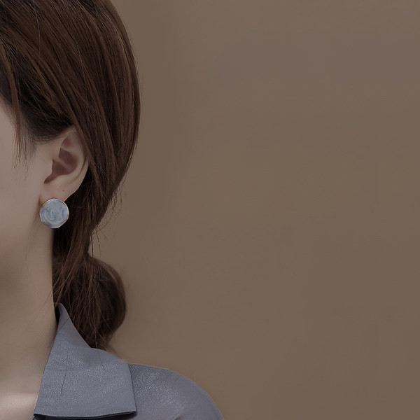 Дамски кръгли обеци в  два цвята