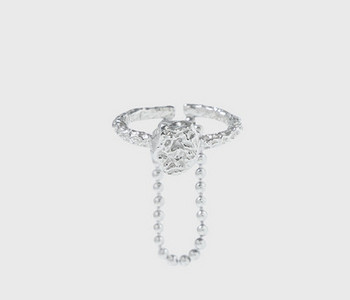 Κομψό γυναικείο λεπτό δαχτυλίδι με κολιέ