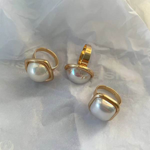 Νέο μοντέλο ρυθμιζόμενο δαχτυλίδι σε χρυσό χρώμα - τρία μοντέλα